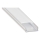 Profilo da incasso per strisce LED 1 m argento/bianco