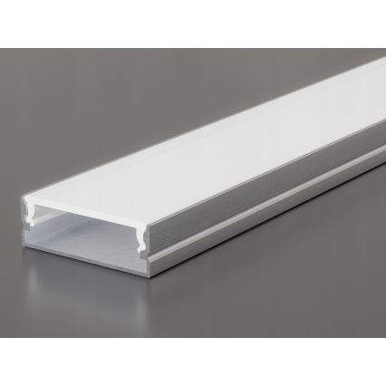Profilo da incasso per strisce LED 1 m argento/bianco