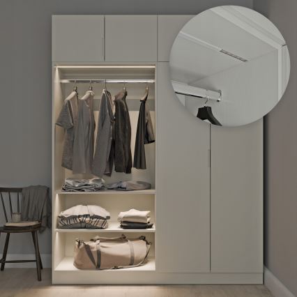 Profilo da incasso per strisce LED 1 m argento/bianco
