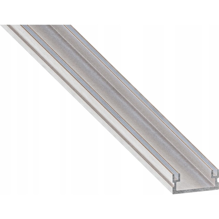 Profilo da incasso per strisce LED 1 m argento/bianco