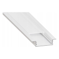 Profilo da incasso per strisce LED, 1 m, bianco