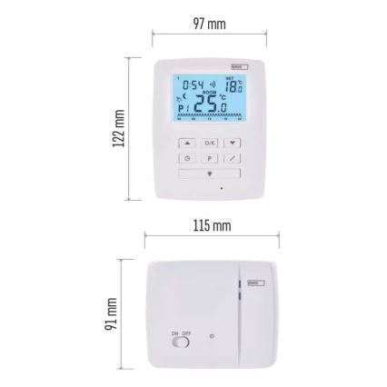 Programmierbarer Thermostat 230V