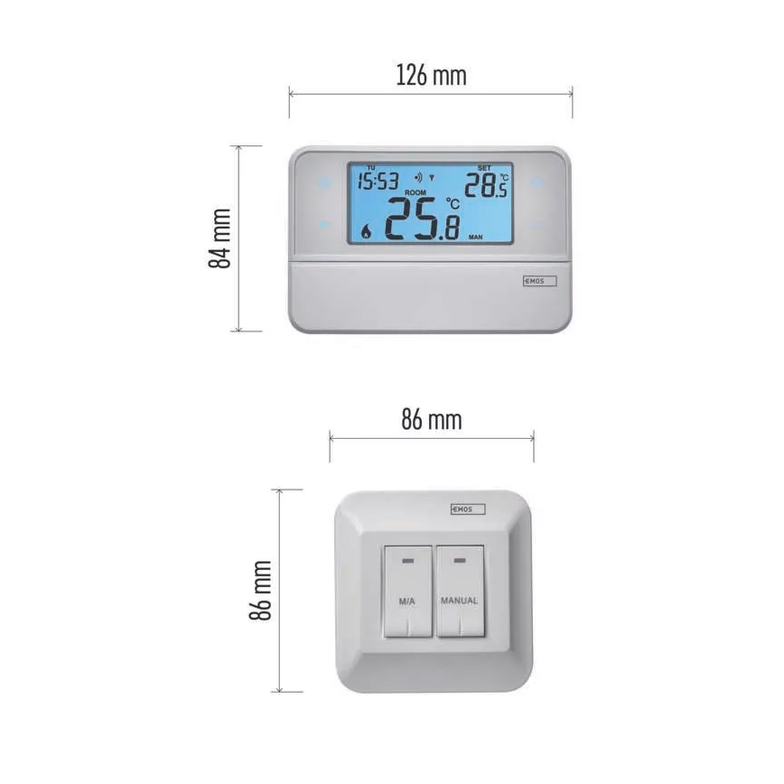 Programmierbarer Thermostat 230V