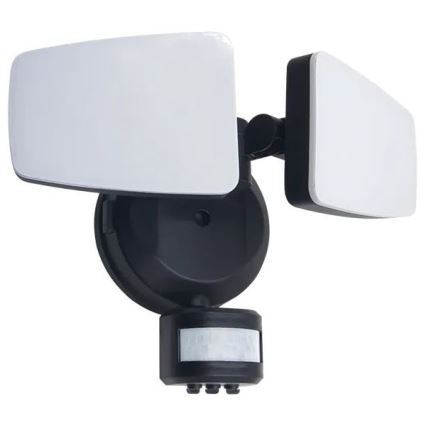 Proiettore da esterno a LED con sensore LED/24W/230V 3000/4000/6000K IP54 nero