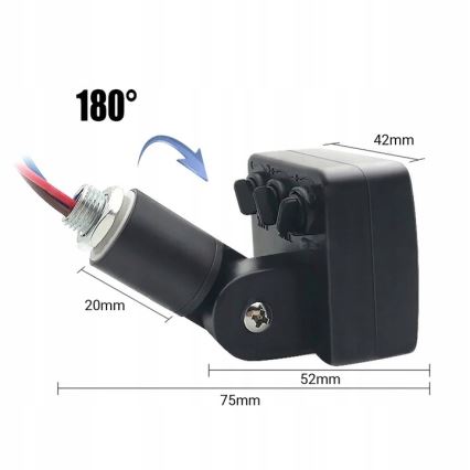 Proiettore da esterno a LED con sensore LED/30W/230V 4000K IP65 nero