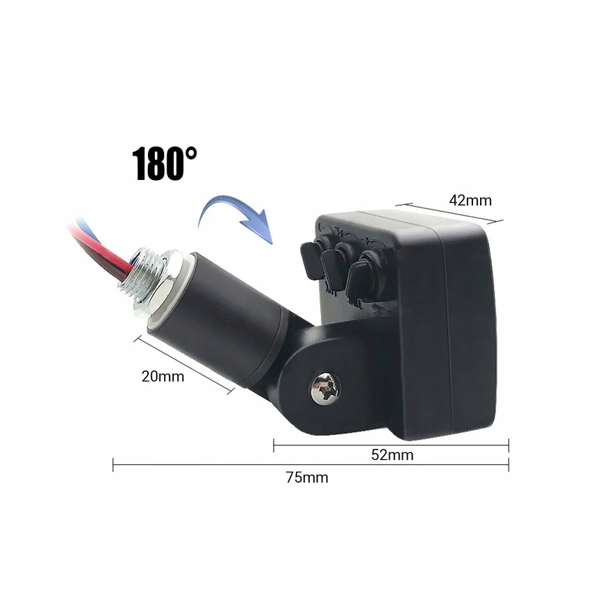 Proiettore da esterno a LED con sensore LED/30W/230V 4000K IP65 nero