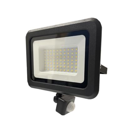 Proiettore da esterno a LED con sensore LED/50W/230V 4000K IP44 nero