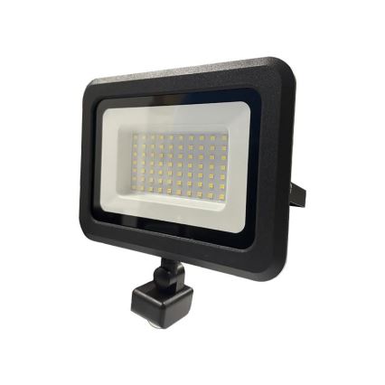 Proiettore da esterno a LED con sensore LED/50W/230V 4000K IP44 nero