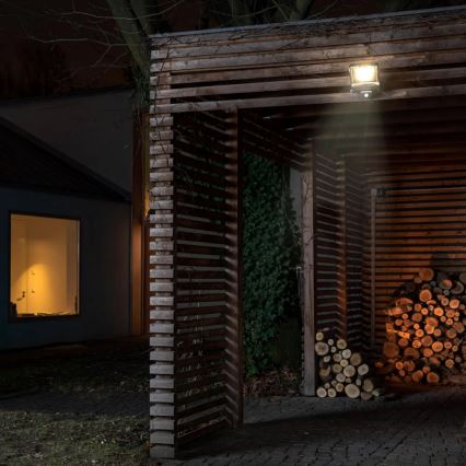 Proiettore da esterno LED con sensore, 50W, 230V, 4500K, IP65, nero