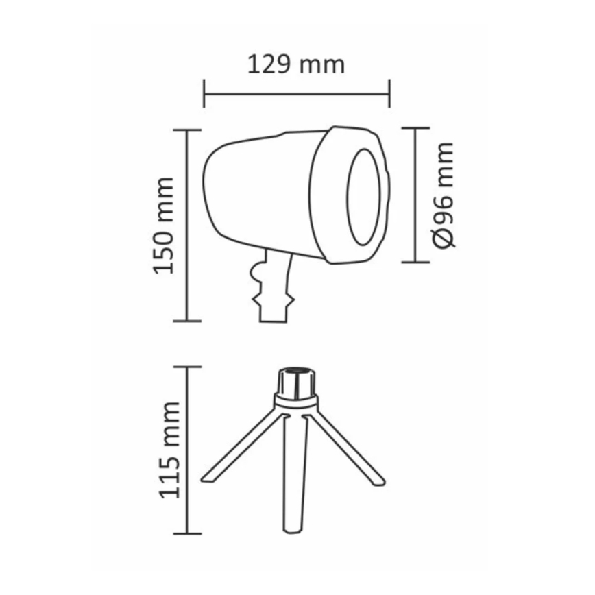 Proiettore laser LED da esterno LED/5W/230V IP44