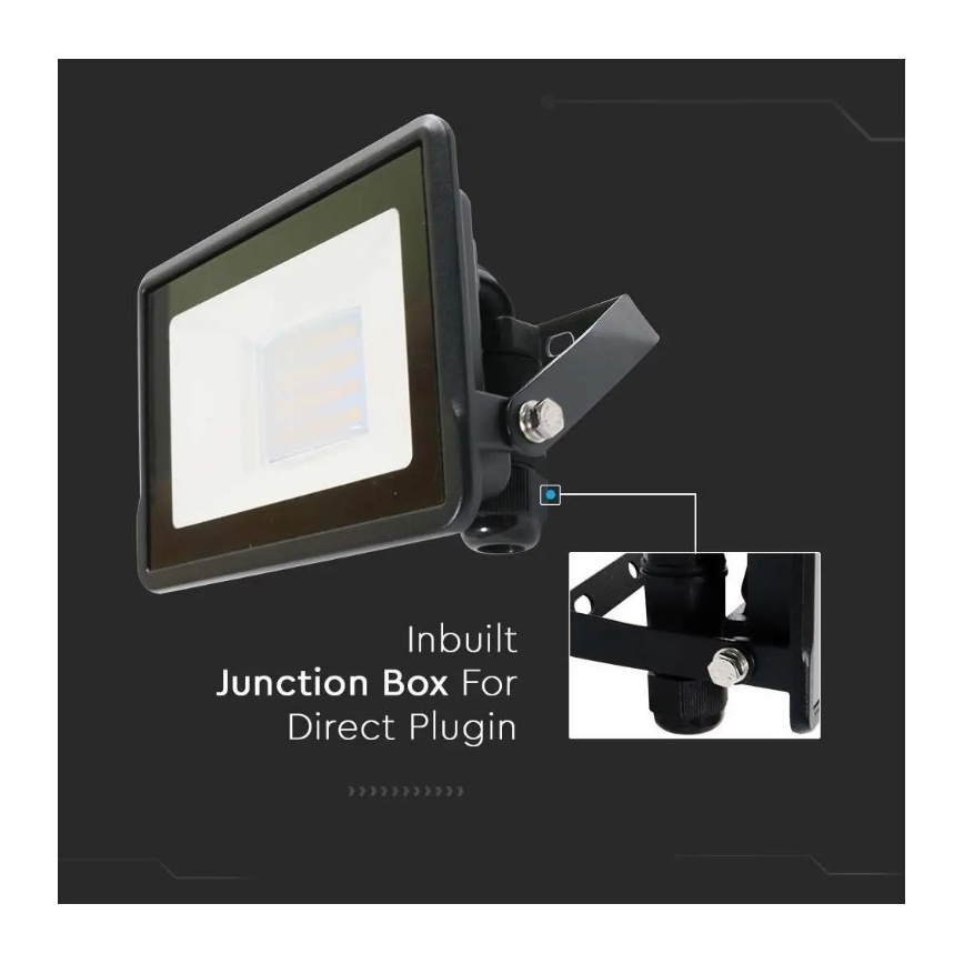 Proiettore LED con connessione diretta SAMSUNG CHIP LED/20W/230V IP65 6500K