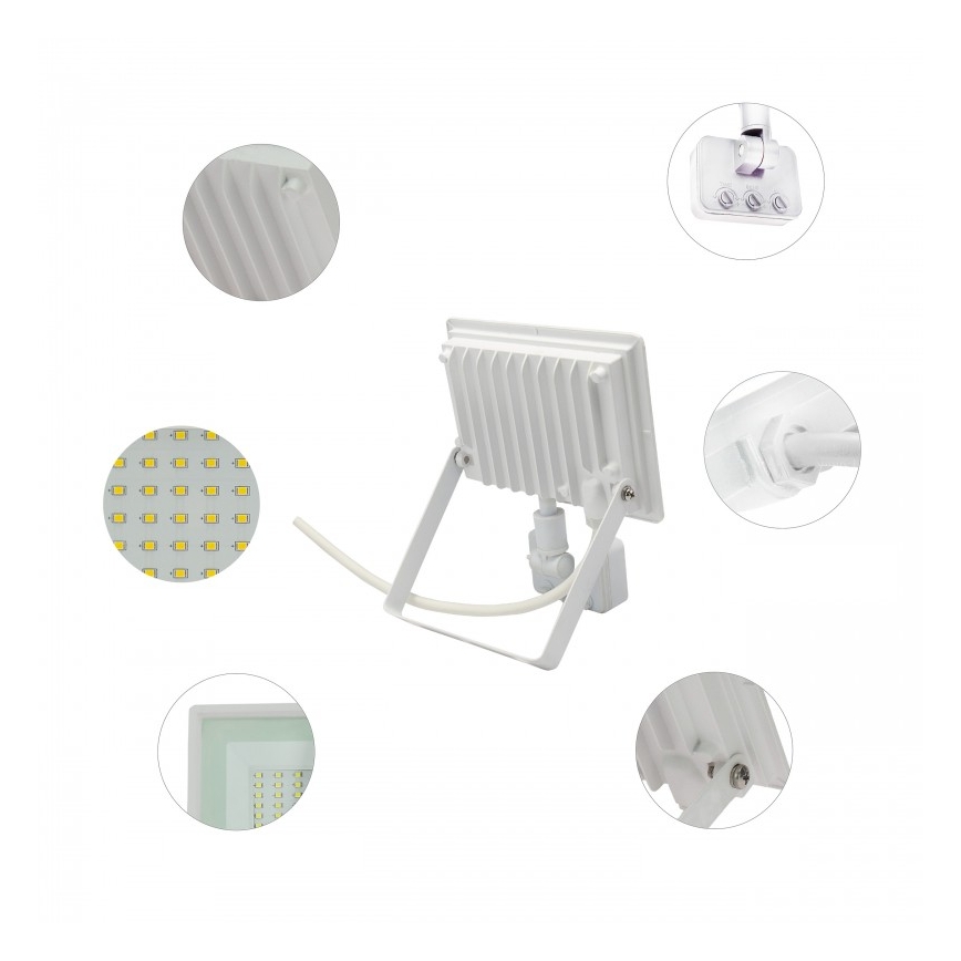 Proiettore LED con sensore di movimento NOCTIS LUX 3 LED/50W/230V 4000K IP44 bianco