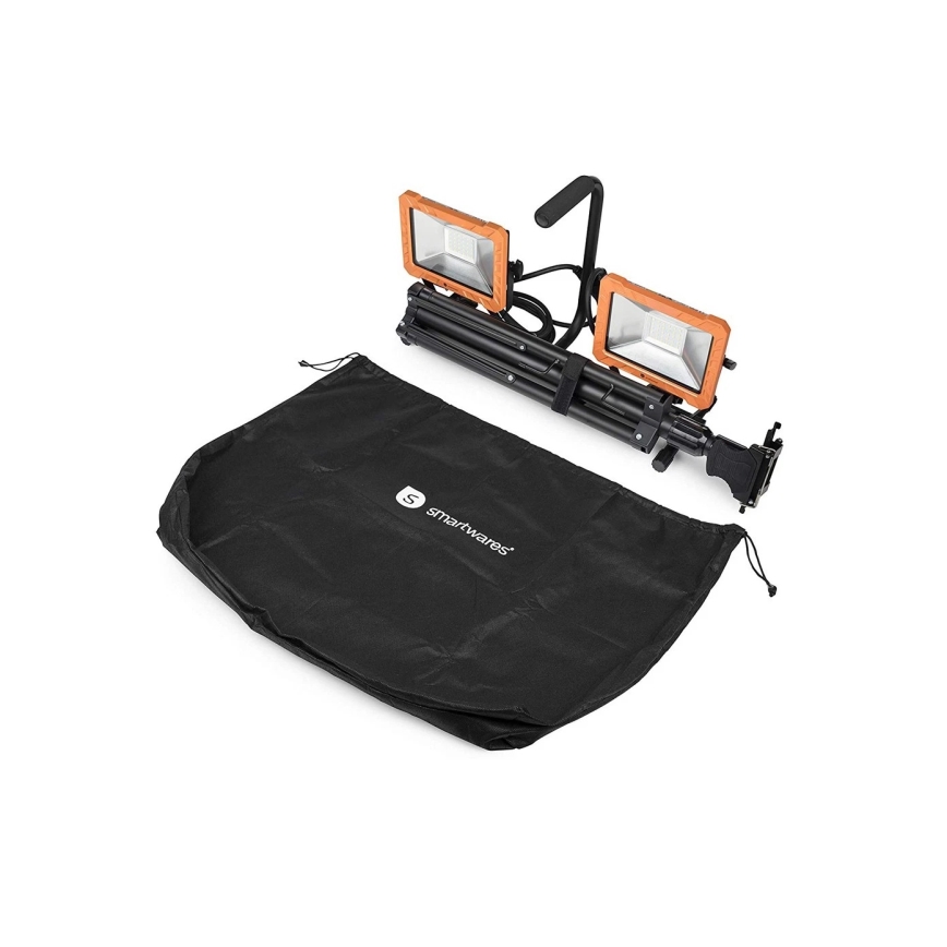 Proiettore LED con stativo 2xLED/30W/230V 4000K IP65 arancione/nero