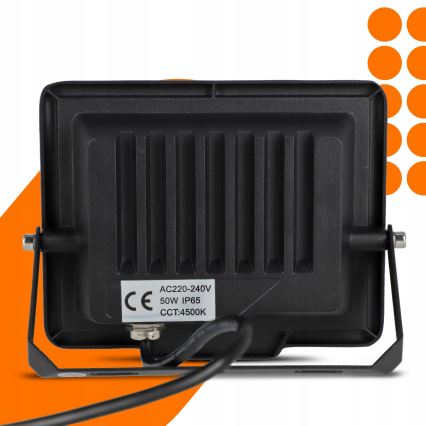 Proiettore LED da esterno LED/50W/230V 4500K IP65 nero