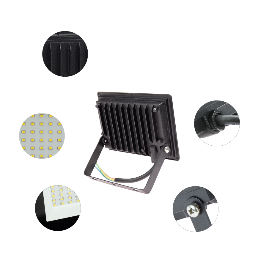 Proiettore LED da esterno NOCTIS LUX 3 LED/20W/230V 4000K IP65 nero