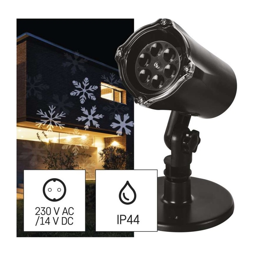 Proiettore LED Natale da esterno LED/3,6W/230V IP44 bianco