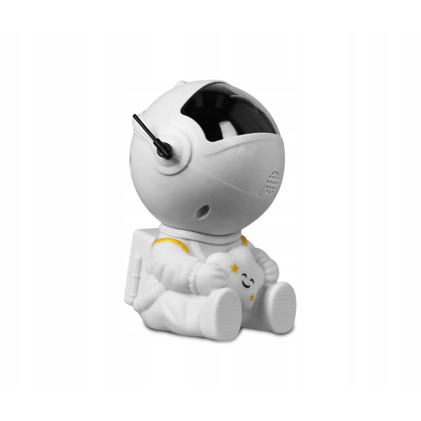 Proiettore LED RGB LED/5W/5V a forma di astronauta + telecomando