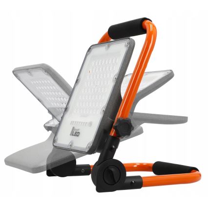 Proiettore LED ricaricabile con stativo LED/50W/3,2V 4500K 10000 mAh IP65 arancione