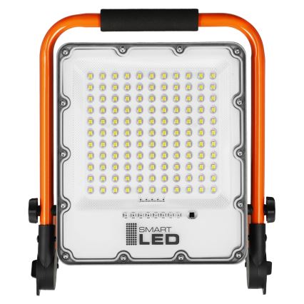 Proiettore LED ricaricabile con stativo LED/50W/3,2V 4500K 10000 mAh IP65 arancione