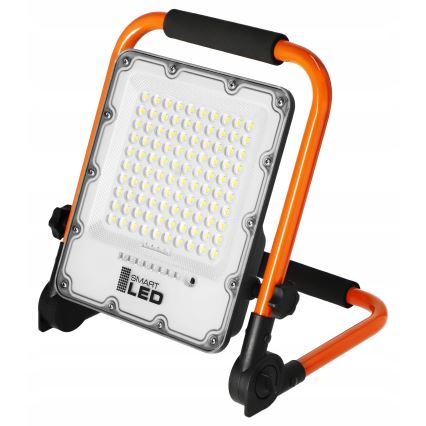 Proiettore LED ricaricabile con stativo LED/50W/3,2V 4500K 5000 mAh IP65 arancione