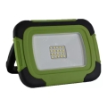Proiettore LED ricaricabile SAMSUNG CHIP + funzione SOS LED/10W/3,7V/USB IP44 4000K verde