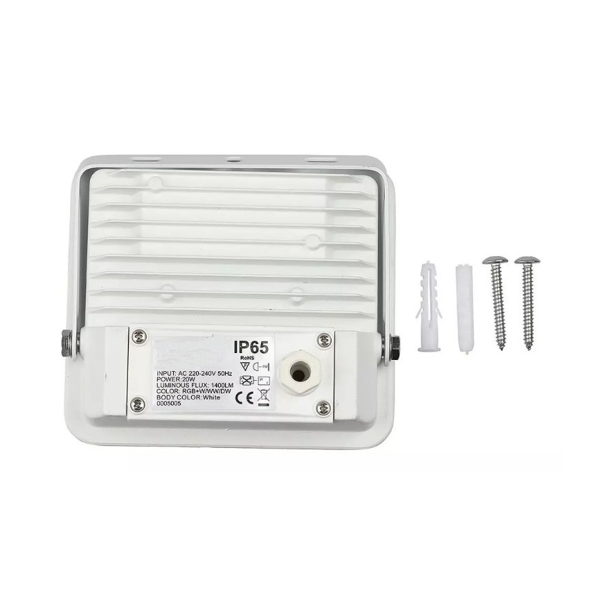 Proiettore LED Smart dimmerabile RGB LED/20W/230V IP65 bianco