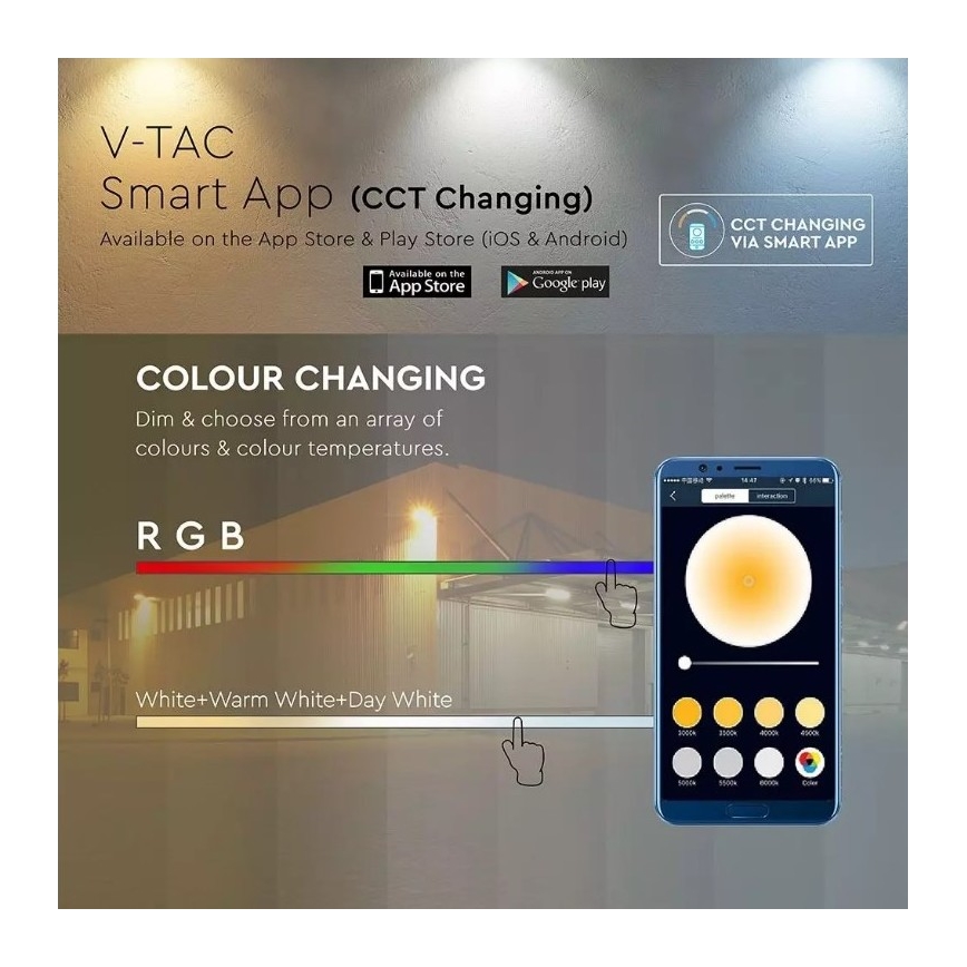Proiettore LED Smart dimmerabile RGB LED/20W/230V IP65 bianco