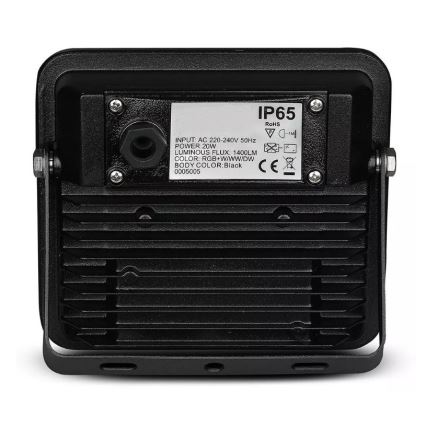 Proiettore LED Smart RGB dimmerabile LED/20W/230V IP65 nero