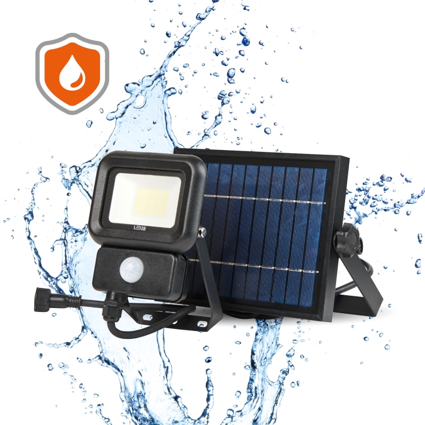 Proiettore solare da esterno a LED con sensore LED/10W/3,7V 6500K IP65
