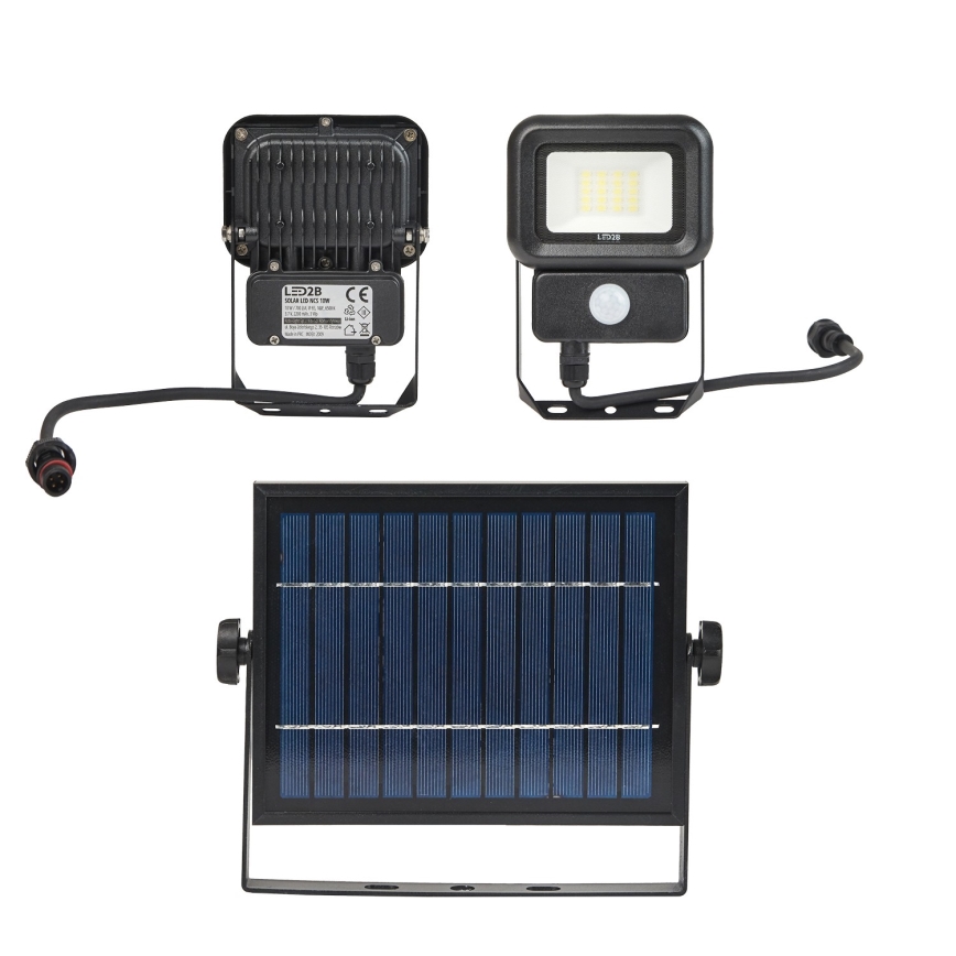 Proiettore solare da esterno a LED con sensore LED/10W/3,7V 6500K IP65