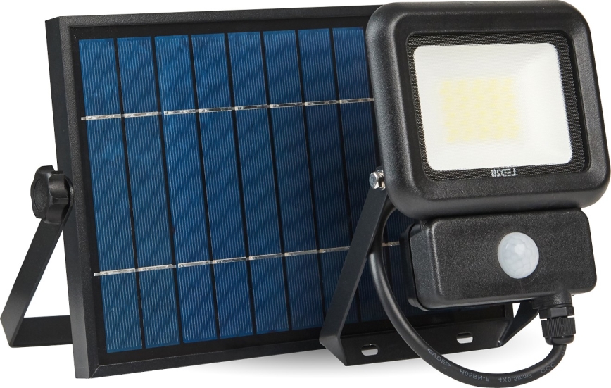 Proiettore solare da esterno a LED con sensore LED/20W/3,7V 6500K IP65