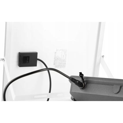 Faro solare LED dimmerabile LED/150W/3,2V 5000K 15000 mAh IP65 nero + telecomando