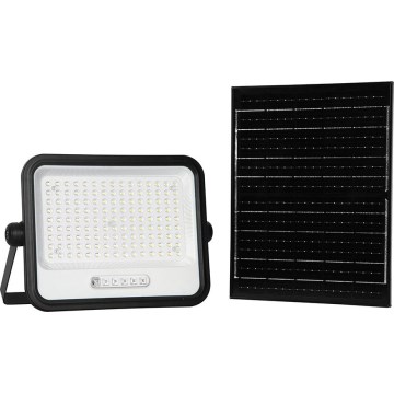 Proiettore solare LED dimmerabile 300W/3,2V 2000-8000K IP65 15000 mAh nero + telecomando