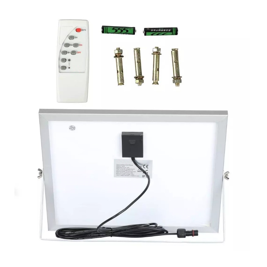 Proiettore solare LED dimmerabile LED/16W/3,2V 4000K IP65 + telecomando