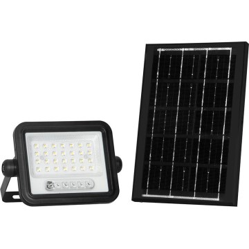 Proiettore solare LED dimmerabile LED/50W/3,2V 2000-8000K IP65 3800 mAh nero + telecomando