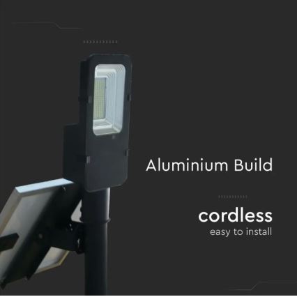 Proiettore solare stradale LED dimmerabile LED/50W/6,4V 4000K IP65 + telecomando