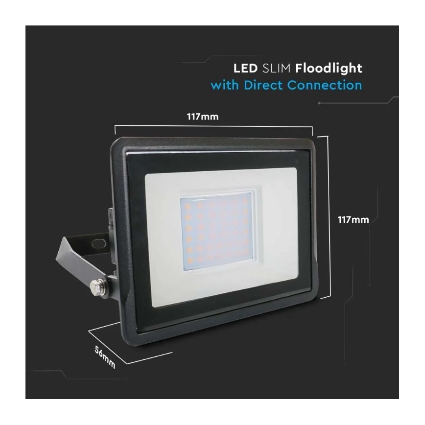 Projecteur avec connexion directe LED SAMSUNG CHIP LED/30W/230V IP65 6500K