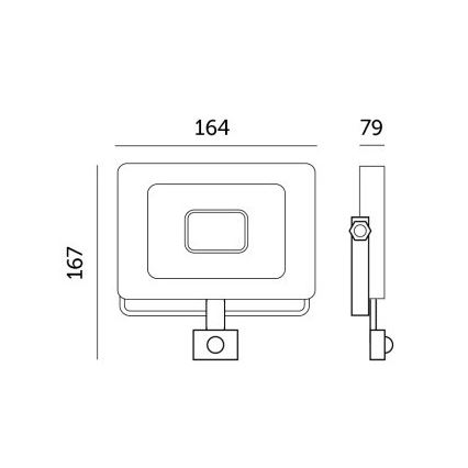 Projecteur avec détecteur LED/30W/230V 6500K IP44