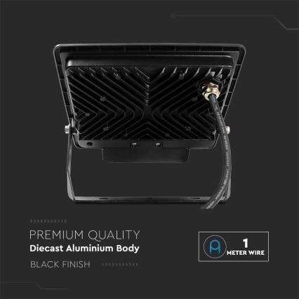 Projecteur avec détecteur LED/50W/230V 6500K IP65 noir