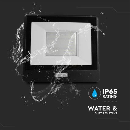 Projecteur avec détecteur LED/50W/230V 6500K IP65 noir