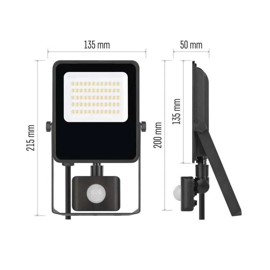 Projecteur avec détecteur VISIO LED/30W/230V 4000K IP65