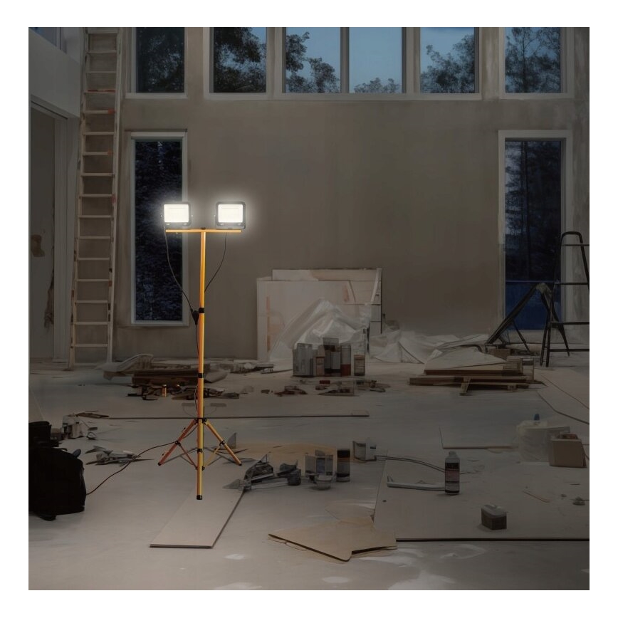 Projecteur avec support NOCTIS 2xLED/50W/230V 4000K IP65