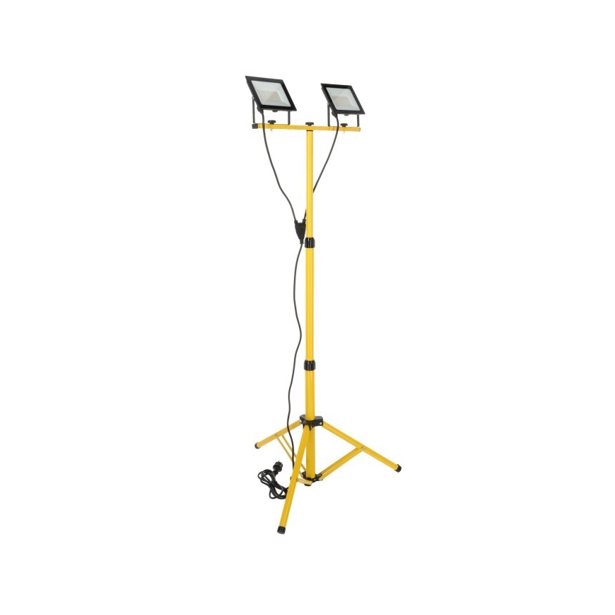 Projecteur avec support TIGRA 2xLED/50W/230V 4000K IP54 noir/jaune