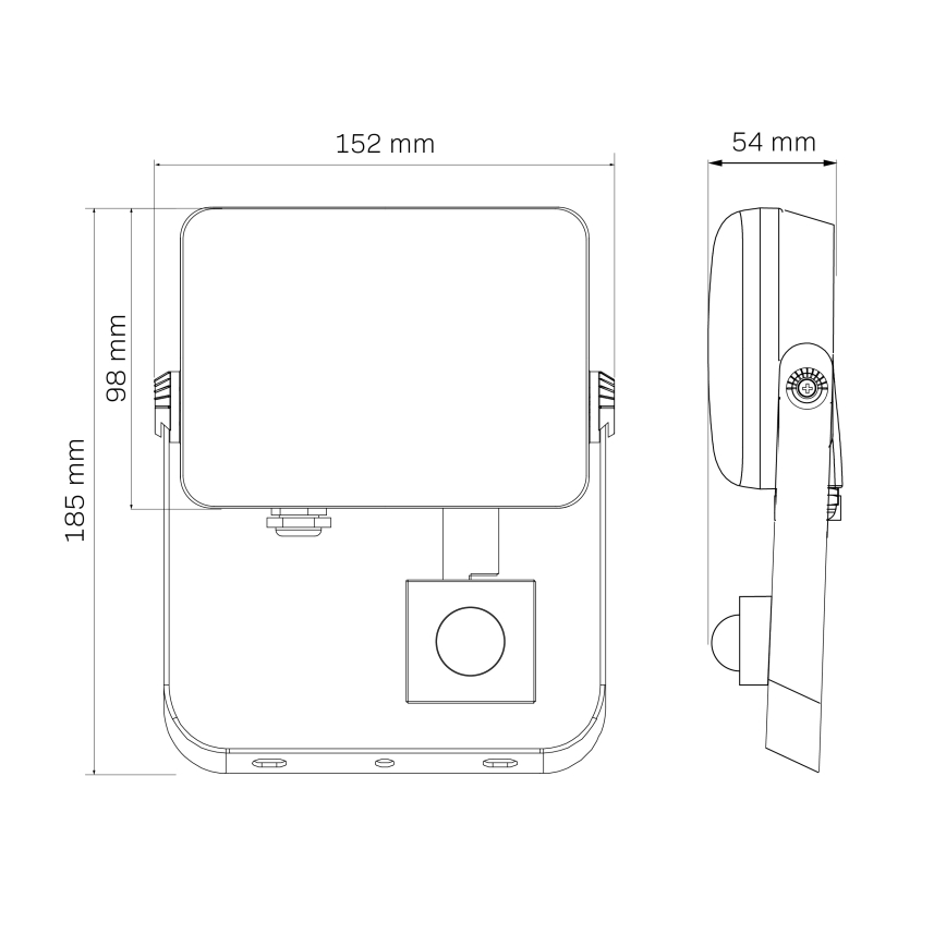 Projecteur extérieur avec détecteur MILKY LED/30W/230V 4000K IP65