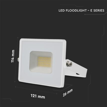 Projecteur LED/20W/230V 6500K IP65 blanc