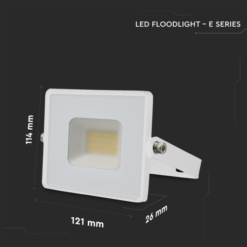 Projecteur LED/20W/230V 6500K IP65 blanc