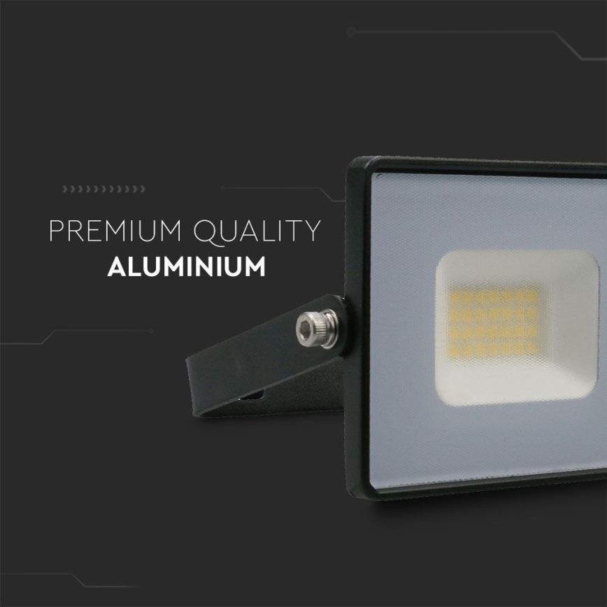 Projecteur LED/20W/230V 6500K IP65 noir