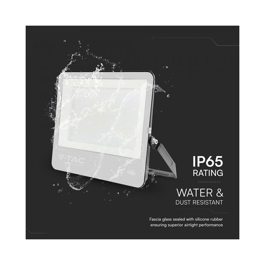 Projecteur LED 300 W 230 V 4000 K IP65 noir