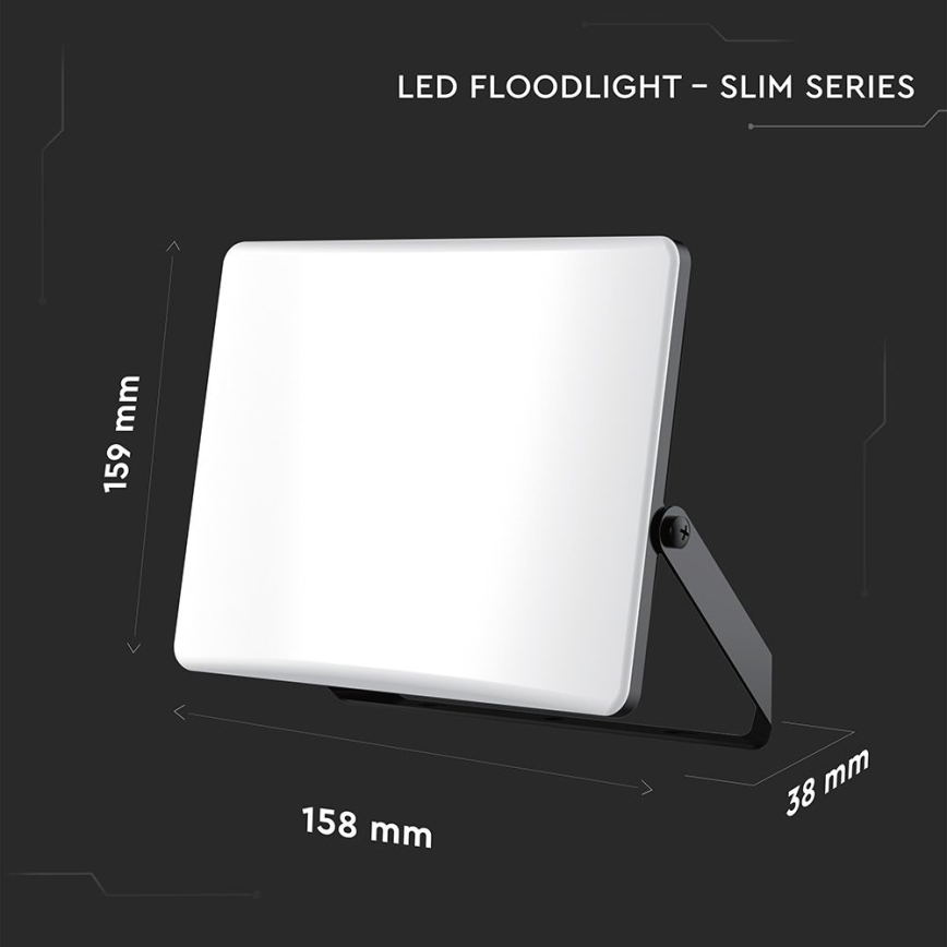 Projecteur LED/30W/230V 3000/4000/6500K IP65 noir