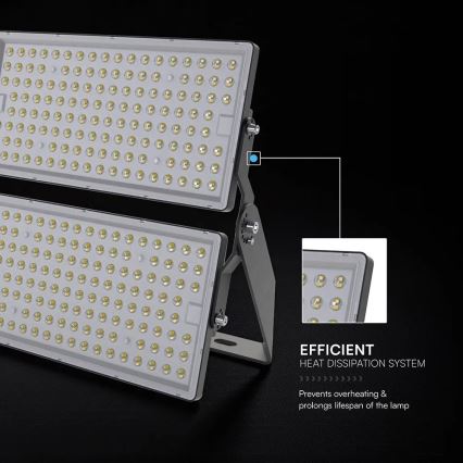 Projecteur LED/500W/230V 4000K IP65 gris